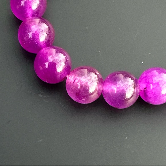 Genuine 83.00 Cts Onyx Stretchable Bracelet - Picture 8 of 14